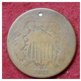 1871 Two Cent Piece