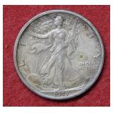 1917 Walking Liberty Silver Half Dollar Coin