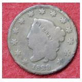 1829 Large Cent - rim nicks