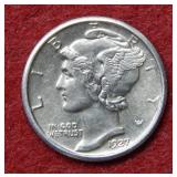 1927 Mercury Silver Dime