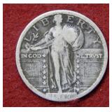 1917 Type II Standing Liberty Silver Quarter