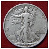 1927 S Walking Liberty Silver Half Dollar