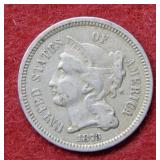 1873 Three Cent Nickel