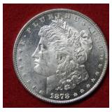 1878 7/8 Tail Feathers Morgan Silver Dollar