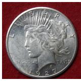 1927 Peace Silver Dollar Coin
