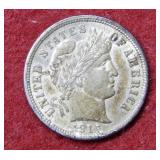 1916 Barber Silver Dime