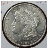 1921 S Morgan Silver Dollar Coin