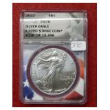 2022 Silver Eagle 1oz ANACS MS70 first strike