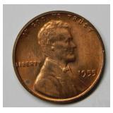 1955 Poor Man's Double Die Lincoln Wheat Cent