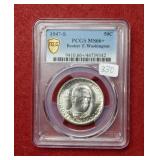1947 S Booker T Washington Half PCGS MS66+