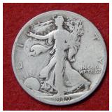 1919 D Walking Liberty Silver Half Dollar Coin
