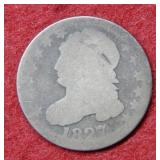 1827 Bust Silver Dime