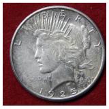 1925 S Peace Silver Dollar