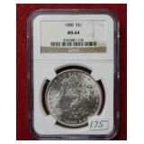 1888 Morgan Silver Dollar NGC MS64