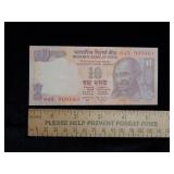 2013 India 10 Rupees Note