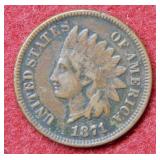 1871 Indian Head Cent
