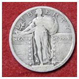 1919 D Standing Liberty Silver Quarter