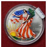 2000 Colorized Silver Eagle 1oz .999 Coin