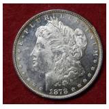 1878 Morgan Silver Dollar 8 Tail Feathers