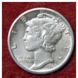 1935 S  Mercury Silver Dime