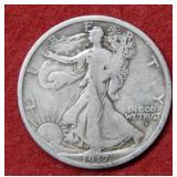 1917 D OBV Walking Liberty Silver Half
