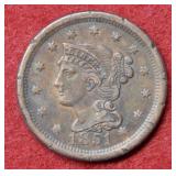 1851 Large Cent - rim nicks