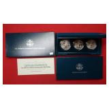 1994 US Veterans 3 Silver Dollar UNC Comm Coins
