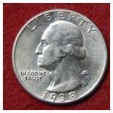 1938 Washington Silver Quarter