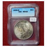 1928 S Peace Silver Dollar ICG MS62