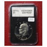 1974 S Eisenhower Dollar ***