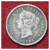 1886 Canada Silver Half Dime