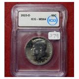 2023 D Kennedy Half ICG MS64