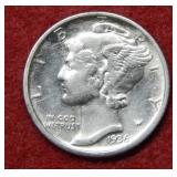 1936 D Mercury Silver Dime
