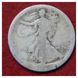 1916 D Walking Liberty Silver Half