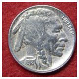 1918 S Buffalo Nickel