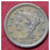 1855 Large Cent