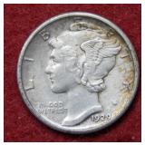 1929 Mercury Silver Dime