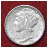 1929 D Mercury Silver Dime