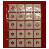 (20) Proof Lincoln Cents - back to 1957