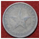 1916 Cuba 50 Centavos