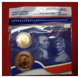 US President $1 and First Spouse Medal Set
