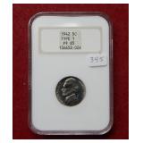 1942 Jefferson Nickel Type I NGC PF64