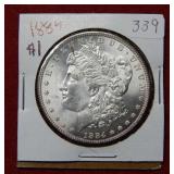 1884 Morgan Silver Dollar