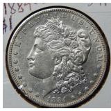 1884 S Morgan Silver Dollar