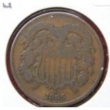 1865 Two Cent Piece