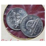 1962 & 1963 Canada Nickels