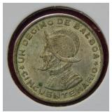 1953 Panama 10 Centavos Silver Coin