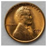 1955 S Lincoln Wheat Cent