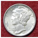 1938 Mercury Silver Dime