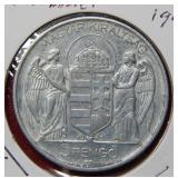 1943 Hungary 5 Pengo Coin